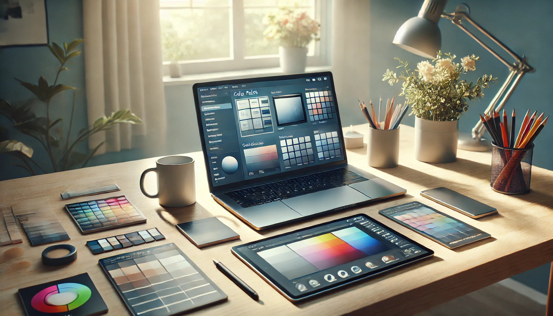 Generating a color plate for a website